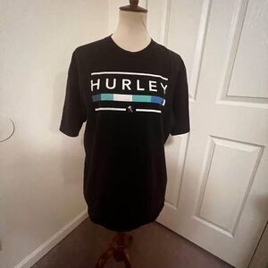 Tee XL Hurley Black C3005 T shirt pit-pit=22” length=28”